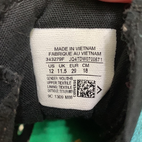 Convers Crayola colab robins egg blue high tops - Picture 9 of 12